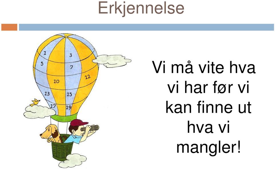 før vi kan finne