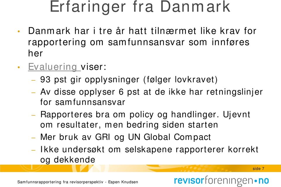 har retningslinjer for samfunnsansvar Rapporteres bra om policy og handlinger.