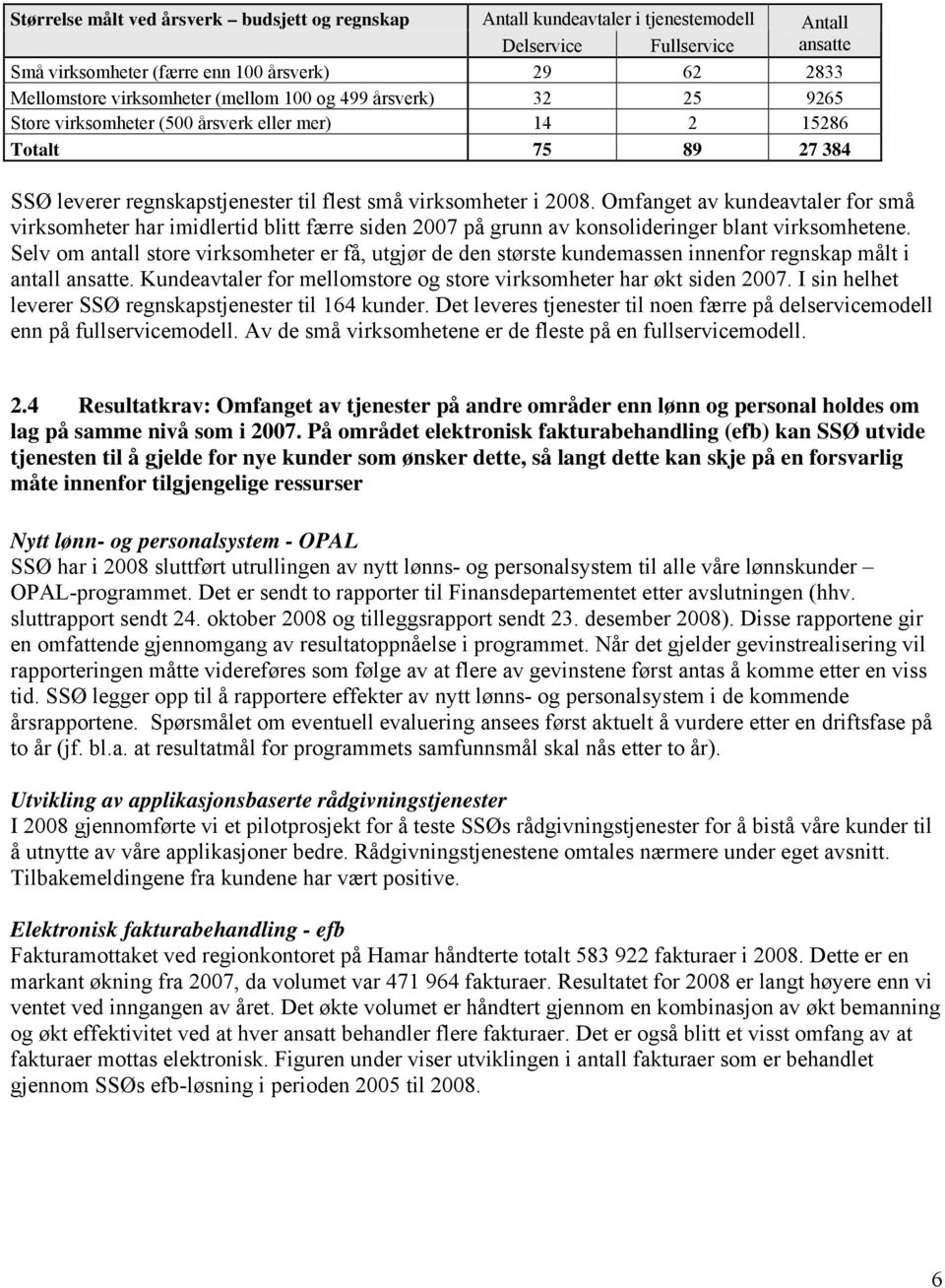 Omfanget av kundeavtaler for små virksomheter har imidlertid blitt færre siden 2007 på grunn av konsolideringer blant virksomhetene.