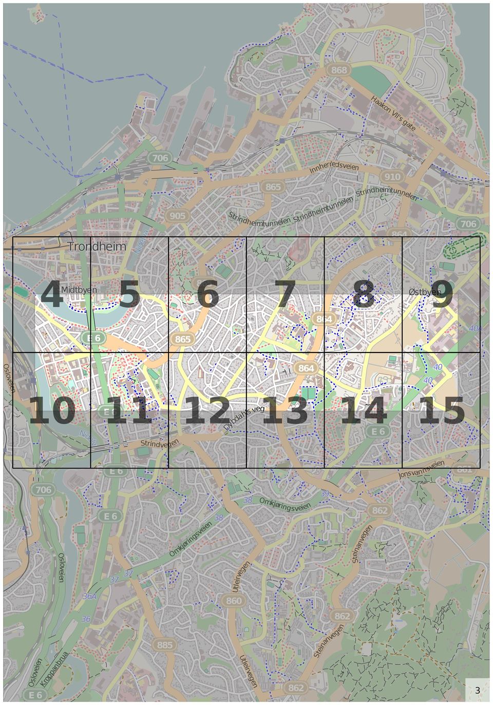 Strindveg en ien sve n n a v s Jon E 70 38 Omkjø ring sveien 82 38 n Utleirv eg en Osloveien 37 ien ve s g rin kjø Om 8