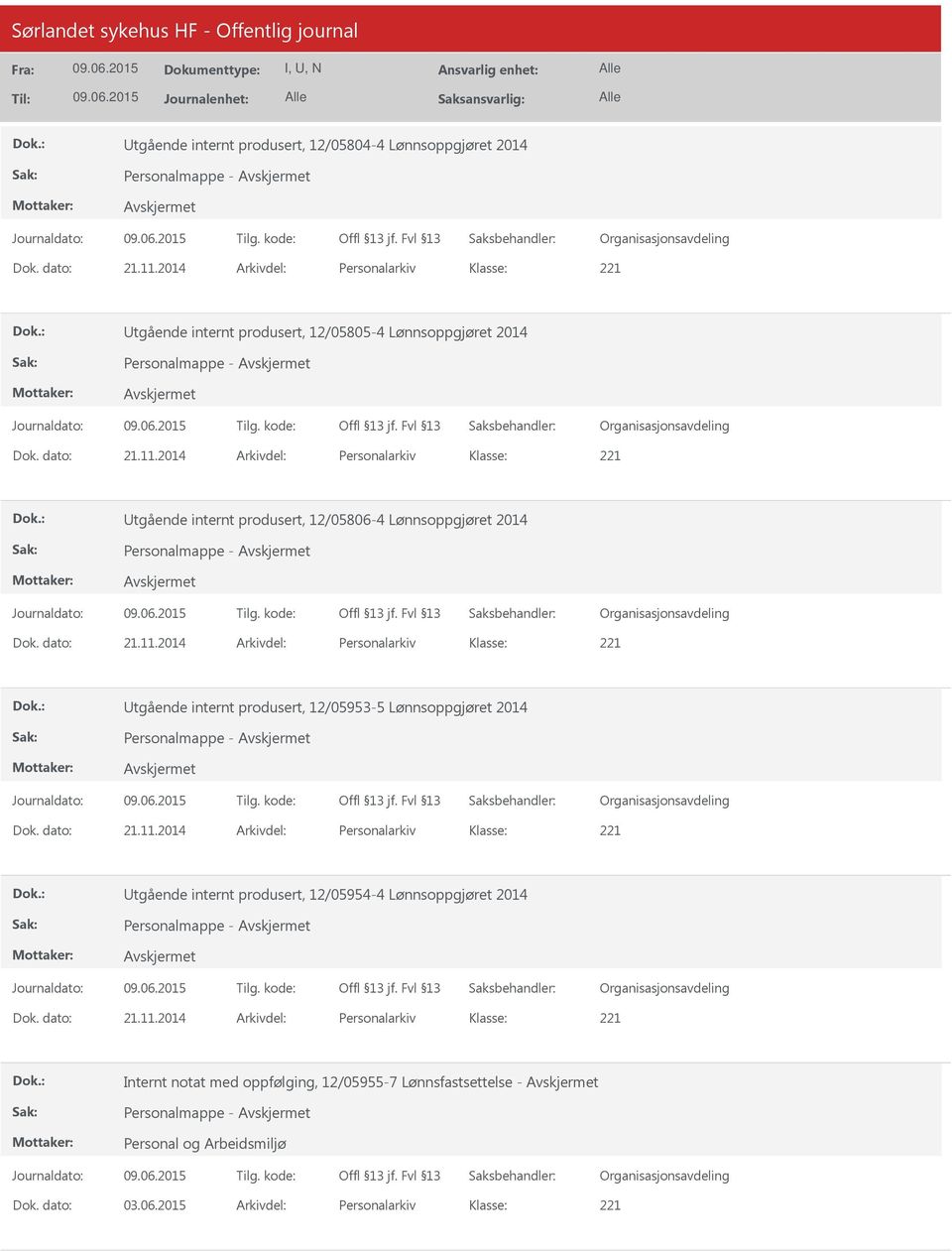 2014 Arkivdel: Personalarkiv tgående internt produsert, 12/05806-4 Lønnsoppgjøret 2014 Personalmappe - Dok. dato: 21.11.