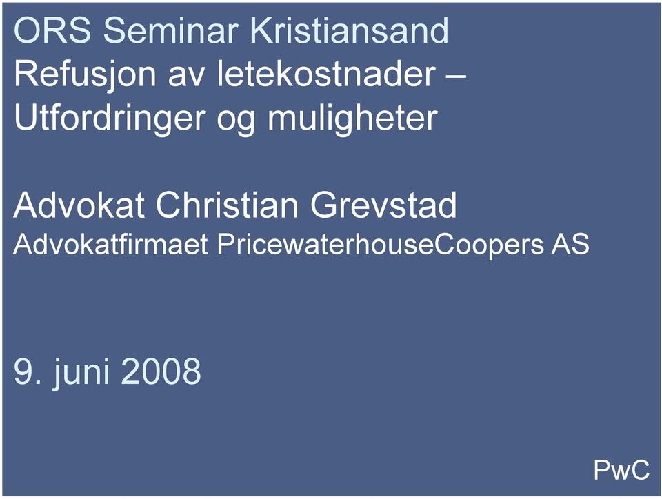 Advokat Christian Grevstad