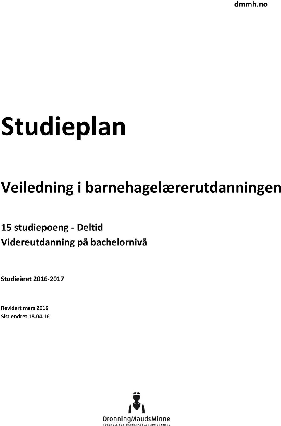 bachelornivå Studieåret 2016-2017