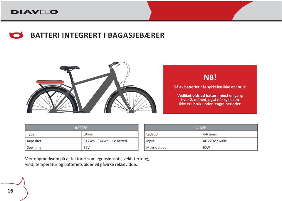 ELSYKKEL // BRUKERVEILEDNING & SERVICEHEFTE - PDF Gratis nedlasting