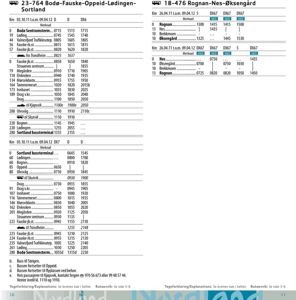 .. 0910 1710 1905 118 Elvkroken... 0940 1740 1935 134 Mørsvikbotn... 0955 1755 1950 164 Tømmerneset... 1020 1820 2015b 173 Innhavet... 1035 1830 2025 189 Drag v.kr... 1050 1845 2040 Drag.