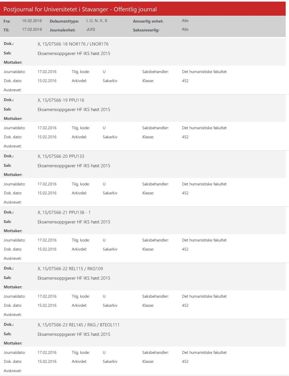 Eksamensoppgaver HF IKS høst 2015 X, 15/07566-21 PP138-1 Eksamensoppgaver HF IKS høst 2015 X, 15/07566-22