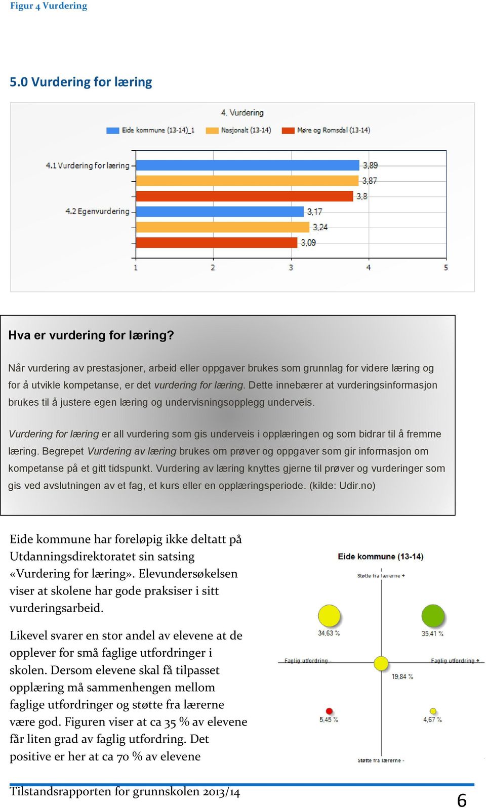 Dette innebærer at vurderingsinformasjon brukes til å justere egen læring og undervisningsopplegg underveis.