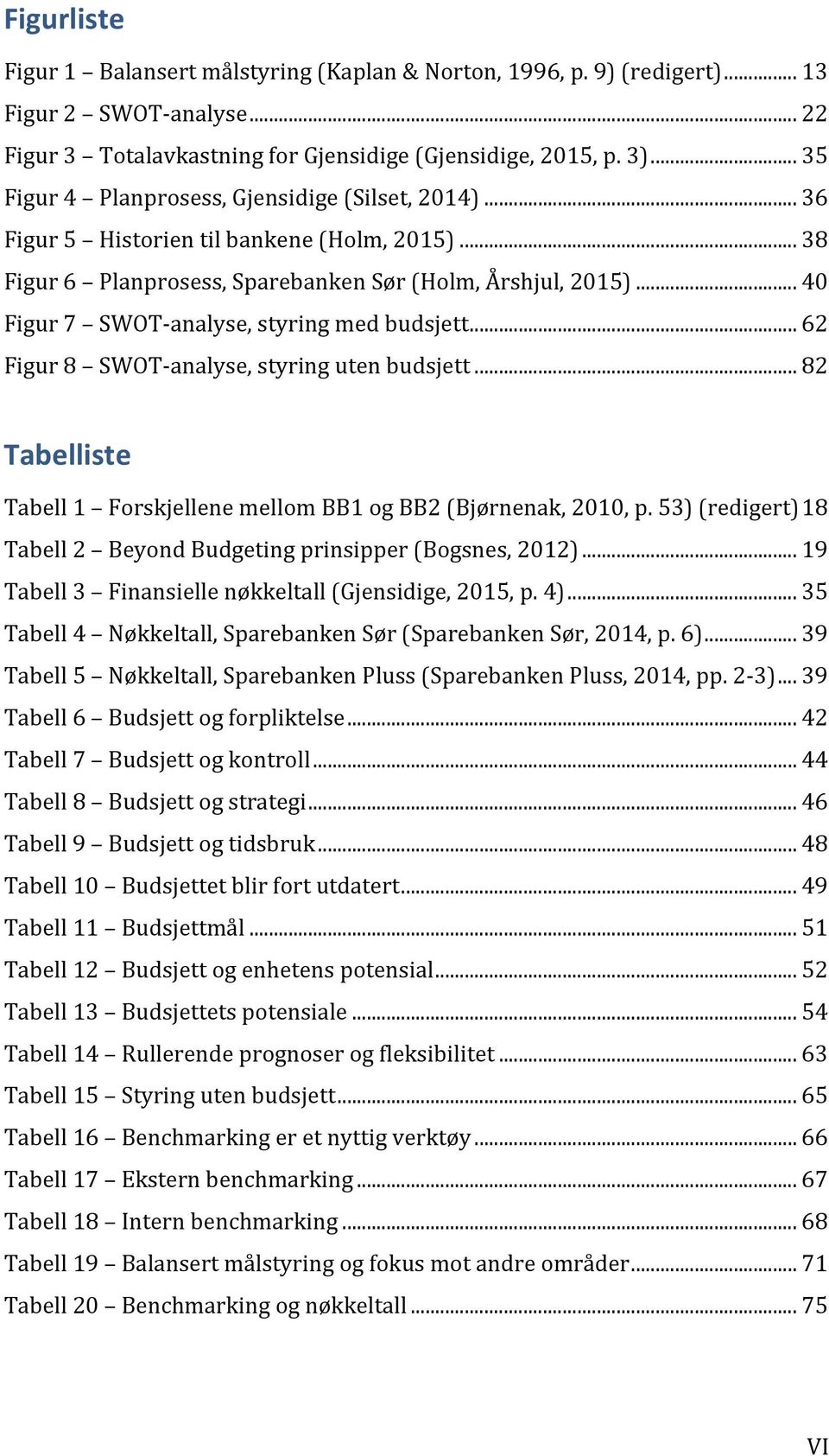 .. 40 Figur 7 SWOT- analyse, styring med budsjett... 62 Figur 8 SWOT- analyse, styring uten budsjett... 82 Tabelliste Tabell 1 Forskjellene mellom BB1 og BB2 (Bjørnenak, 2010, p.