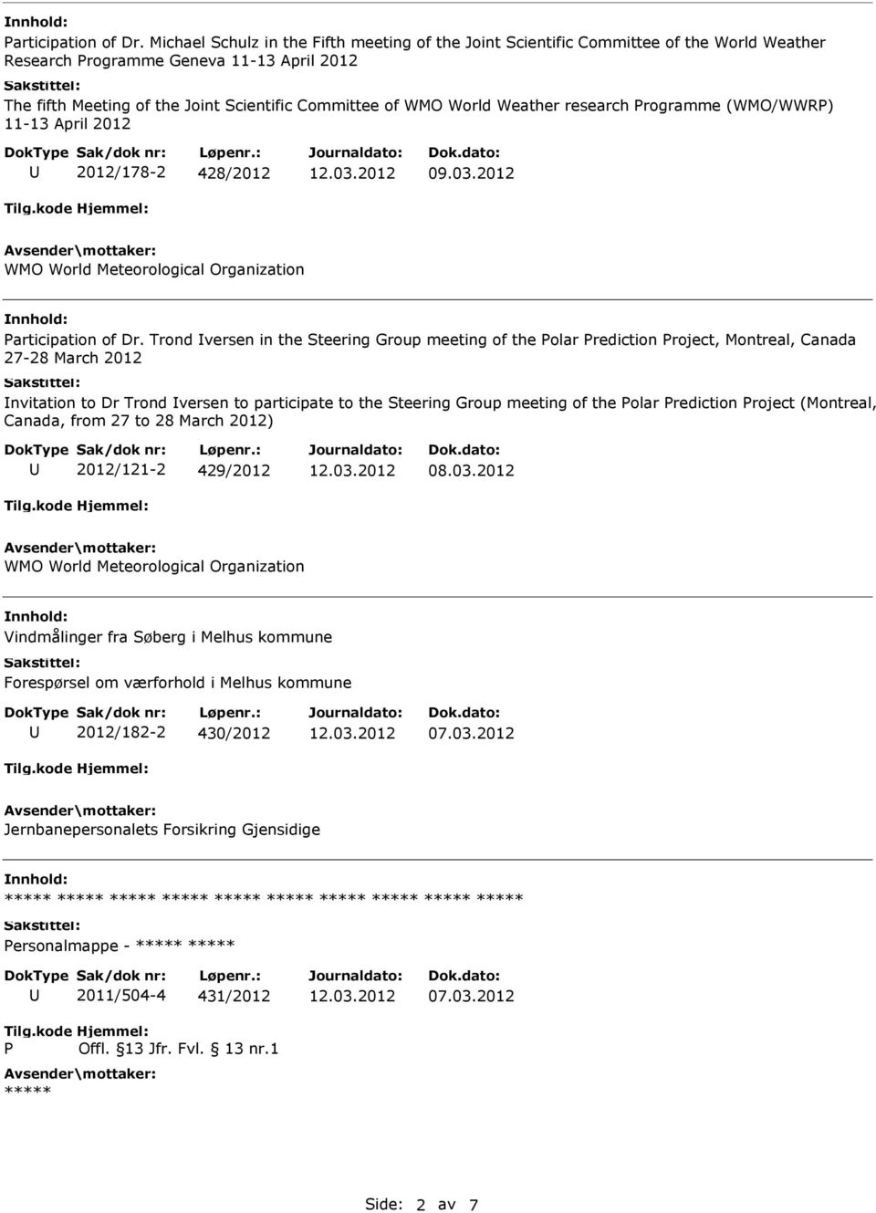 Weather research rogramme (WMO/WWR) 11-13 April 2012 2012/178-2 428/2012 09.03.