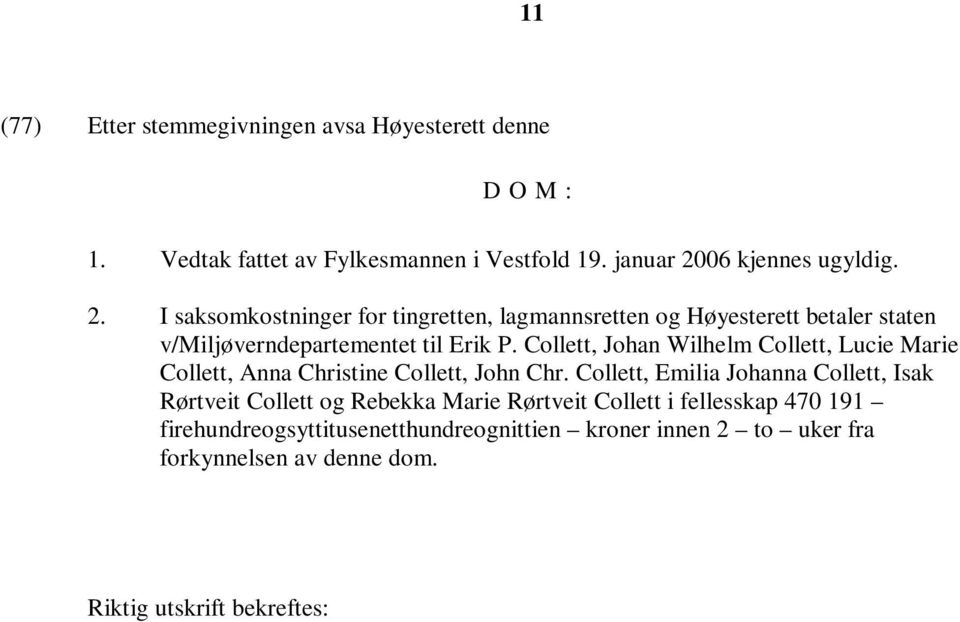 Collett, Johan Wilhelm Collett, Lucie Marie Collett, Anna Christine Collett, John Chr.