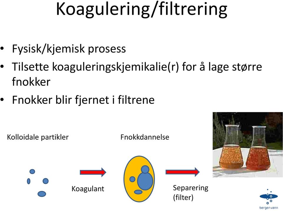 større fnokker Fnokker blir fjernet i filtrene