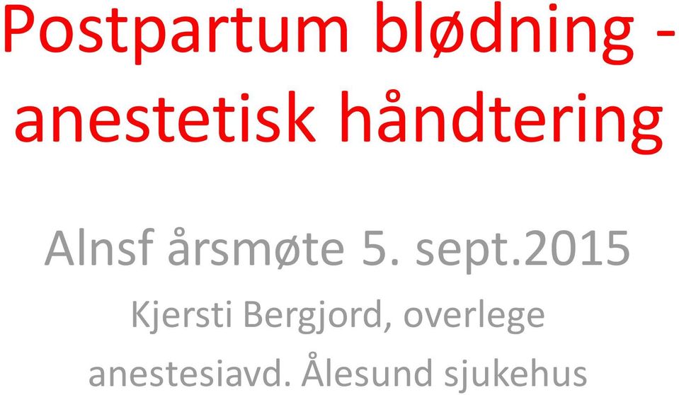 årsmøte 5. sept.