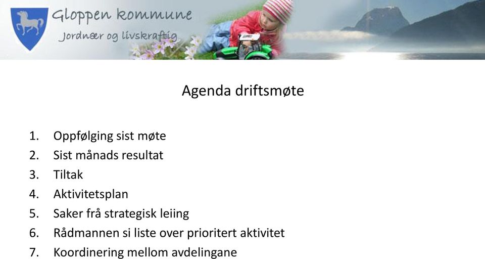 Saker frå strategisk leiing 6.