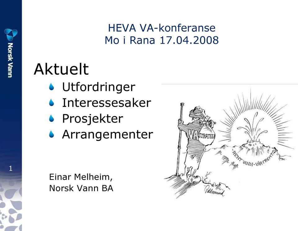 Arrangementer HEVA VA-konferanse