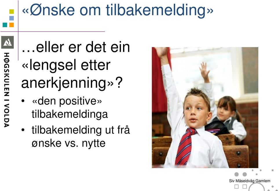 anerkjenning»?