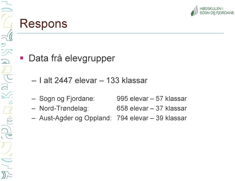 elevar 57 klassar Nord-Trøndelag: 658 elevar