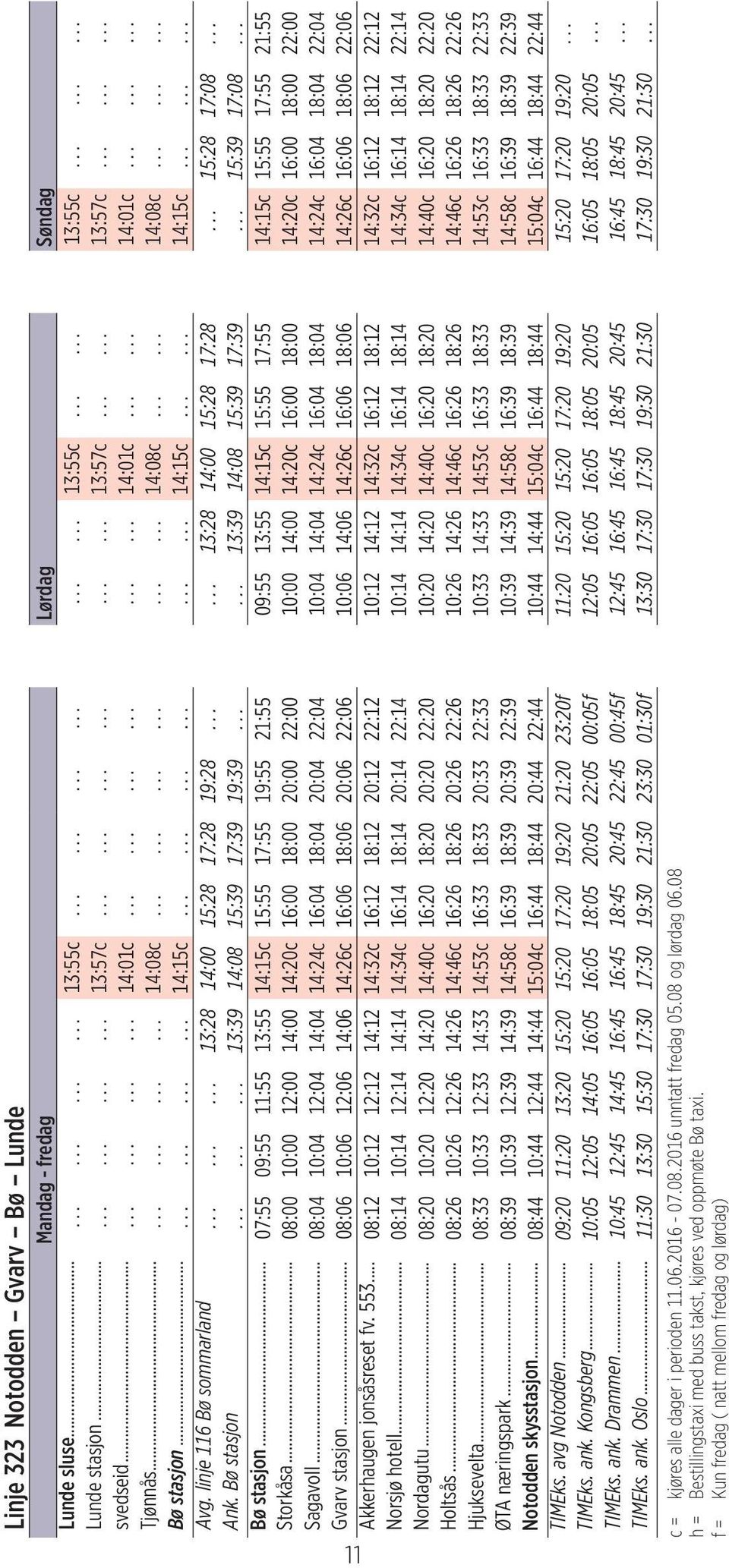 linje 116 Bø sommarland......... 13:28 14:00 15:28 17:28 19:28...... 13:28 14:00 15:28 17:28... 15:28 17:08... Ank. Bø stasjon......... 13:39 14:08 15:39 17:39 19:39...... 13:39 14:08 15:39 17:39... 15:39 17:08.