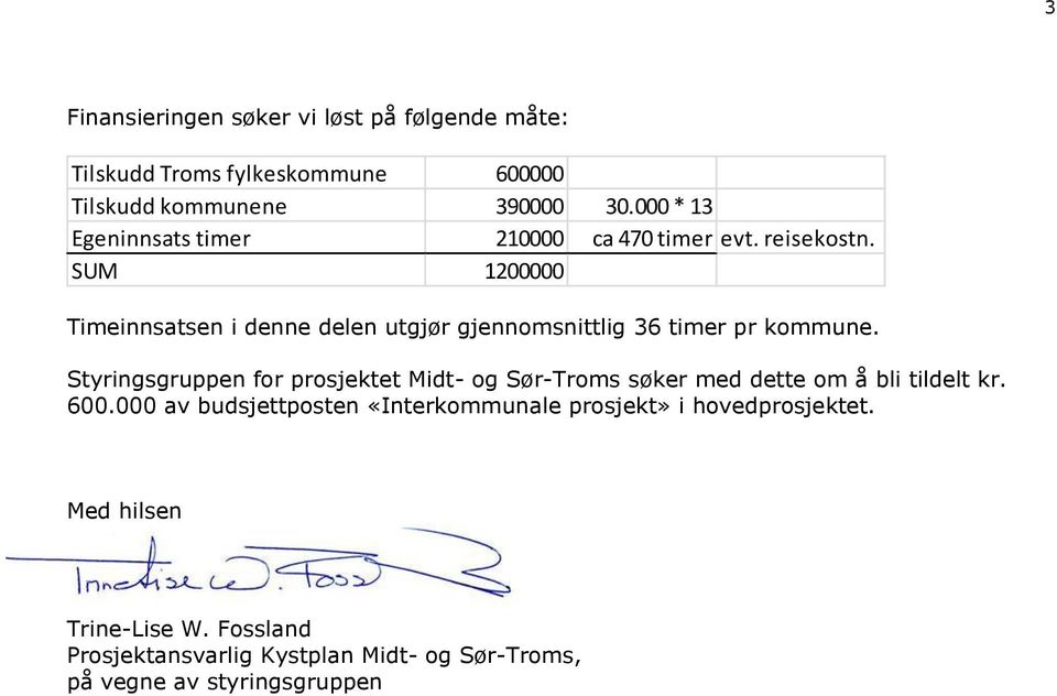 SUM 1200000 Timeinnsatsen i denne delen utgjør gjennomsnittlig 36 timer pr kommune.