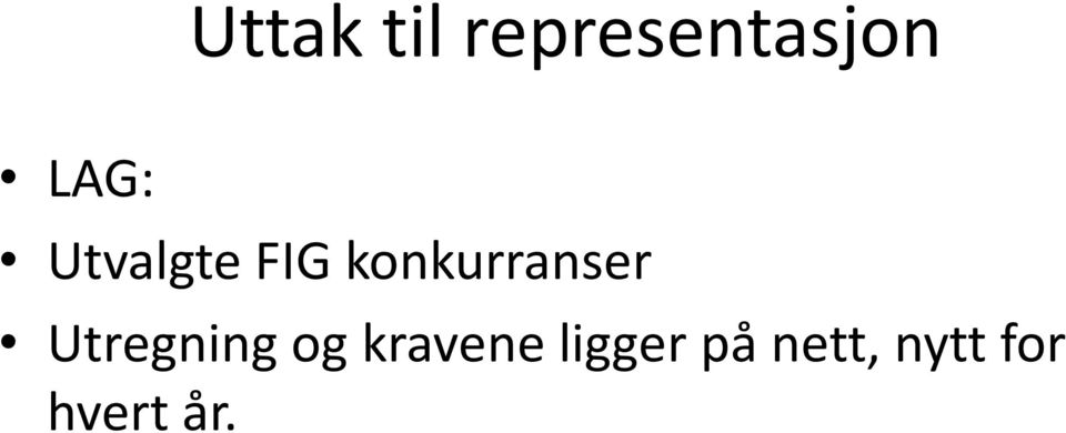 konkurranser Utregning og