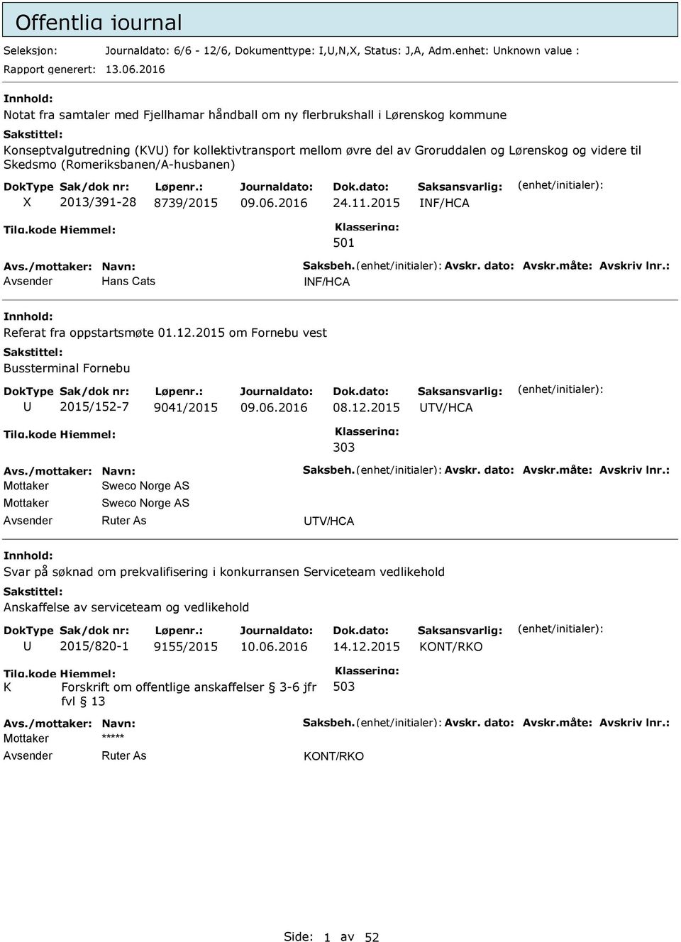 Skedsmo (Romeriksbanen/A-husbanen) X 2013/391-28 8739/2015 24.11.2015 NF/HCA Avs./mottaker: Navn: Saksbeh. Avskr. dato: Avskr.måte: Avskriv lnr.: Hans Cats NF/HCA Referat fra oppstartsmøte 01.12.