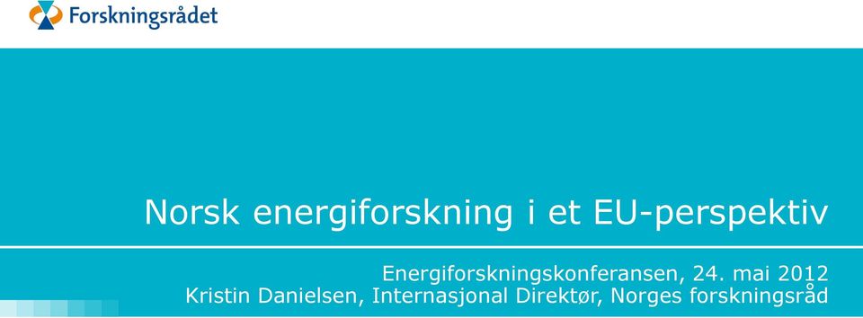 Energiforskningskonferansen, 24.