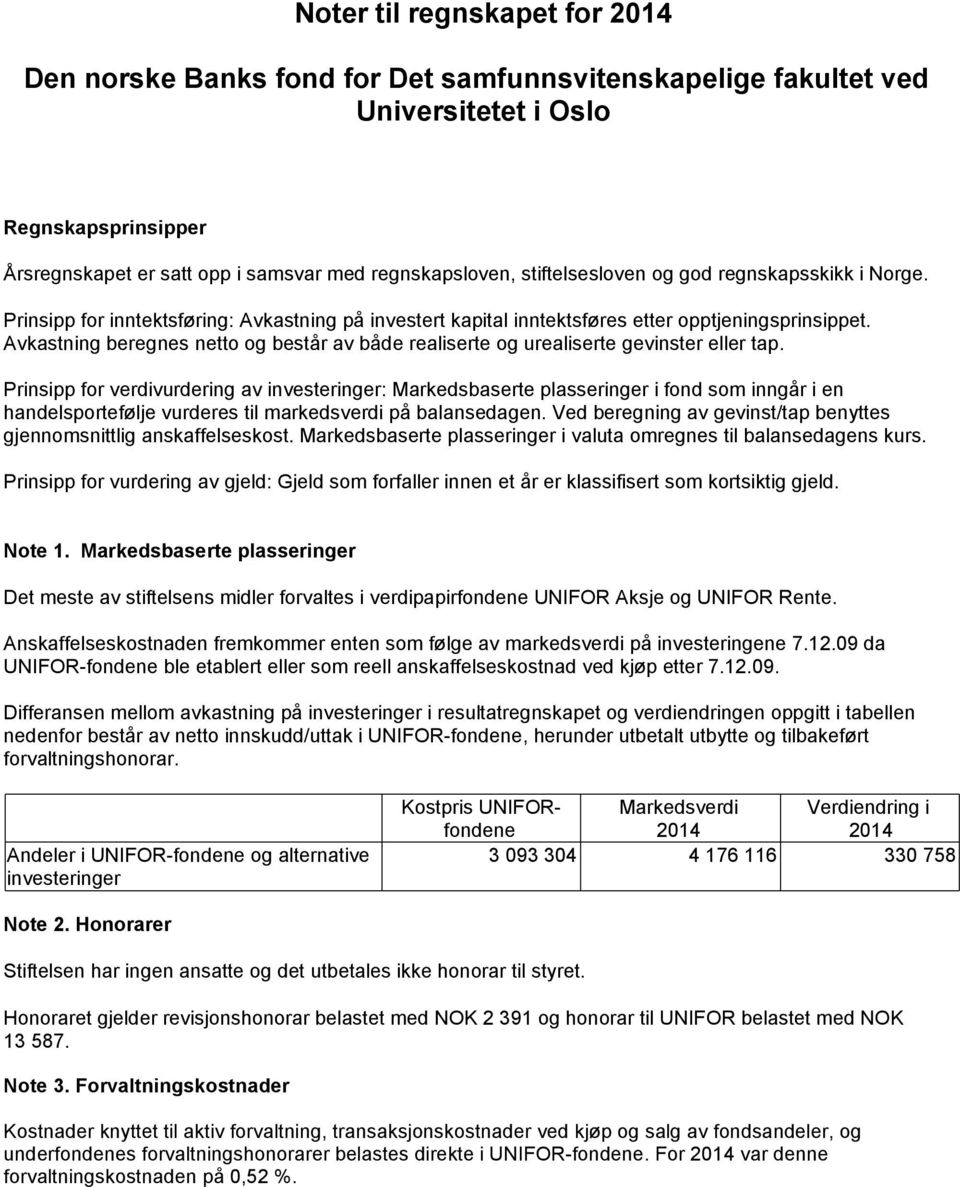 Avkastning beregnes netto og består av både realiserte og urealiserte gevinster eller tap.