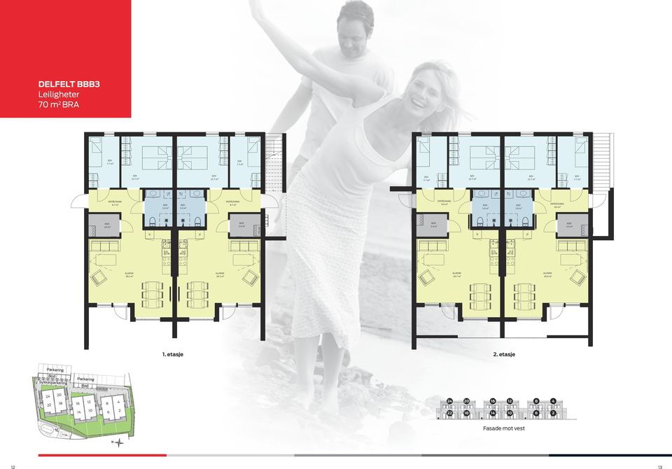 7 m² RIR RIR ENTRÈ/GANG 8.7 m² 12.7 m² 12.7 m² 7.7 m² ENTRÈ/GANG 8.6 m² BAD 5.0 m² d SS BOD 3.4 m² SS løp sk 75 SS 7 Kombirist VTR 200 BOD 3.