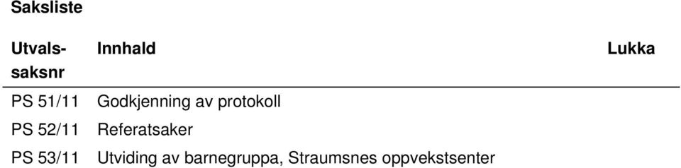 protokoll Referatsaker Utviding av