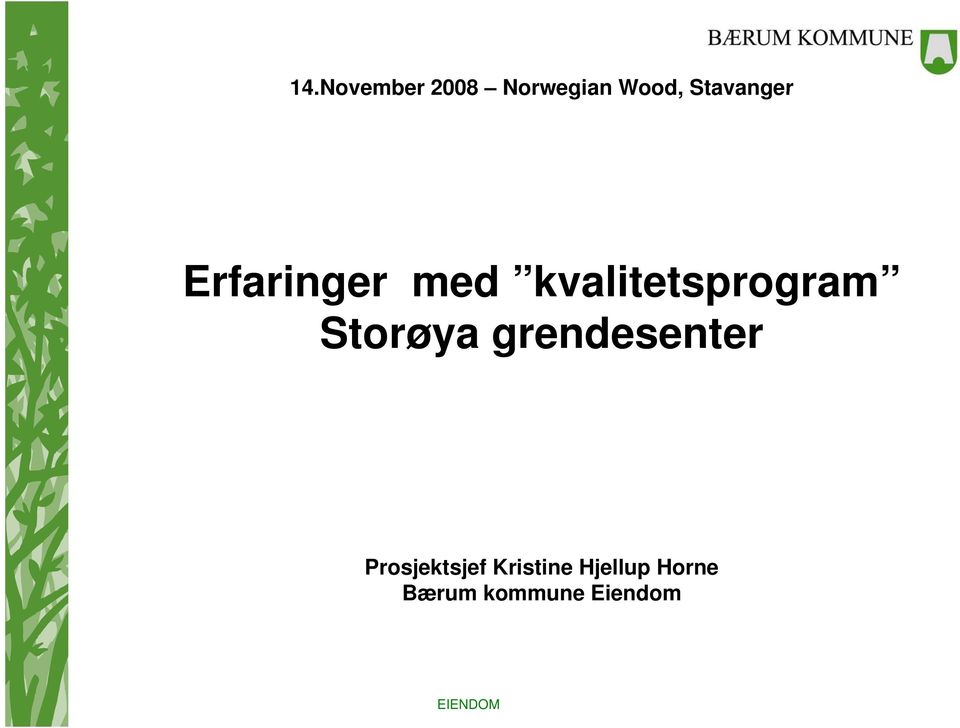 kvalitetsprogram t Storøya