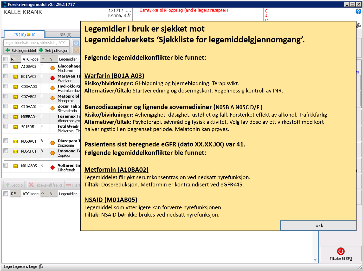 5.3 Skisse for visning av Legemiddelgjennomgang