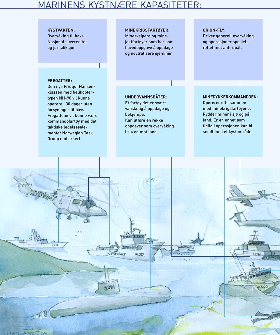 FREGATTER: Den nye Fridtjof Nansenklassen med helikoptertypen NH-90 vil kunne operere i 30 dager uten forsyninger til havs.