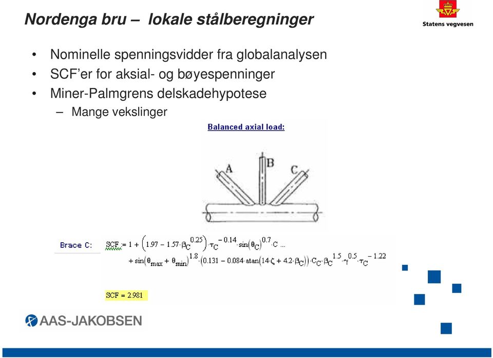 globalanalysen SCF er for aksial- og