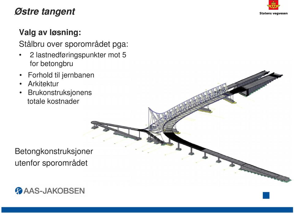 betongbru Forhold til jernbanen Arkitektur