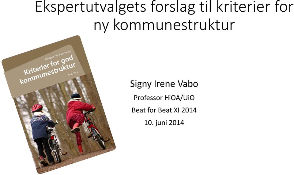 Signy Irene Vabo Professor