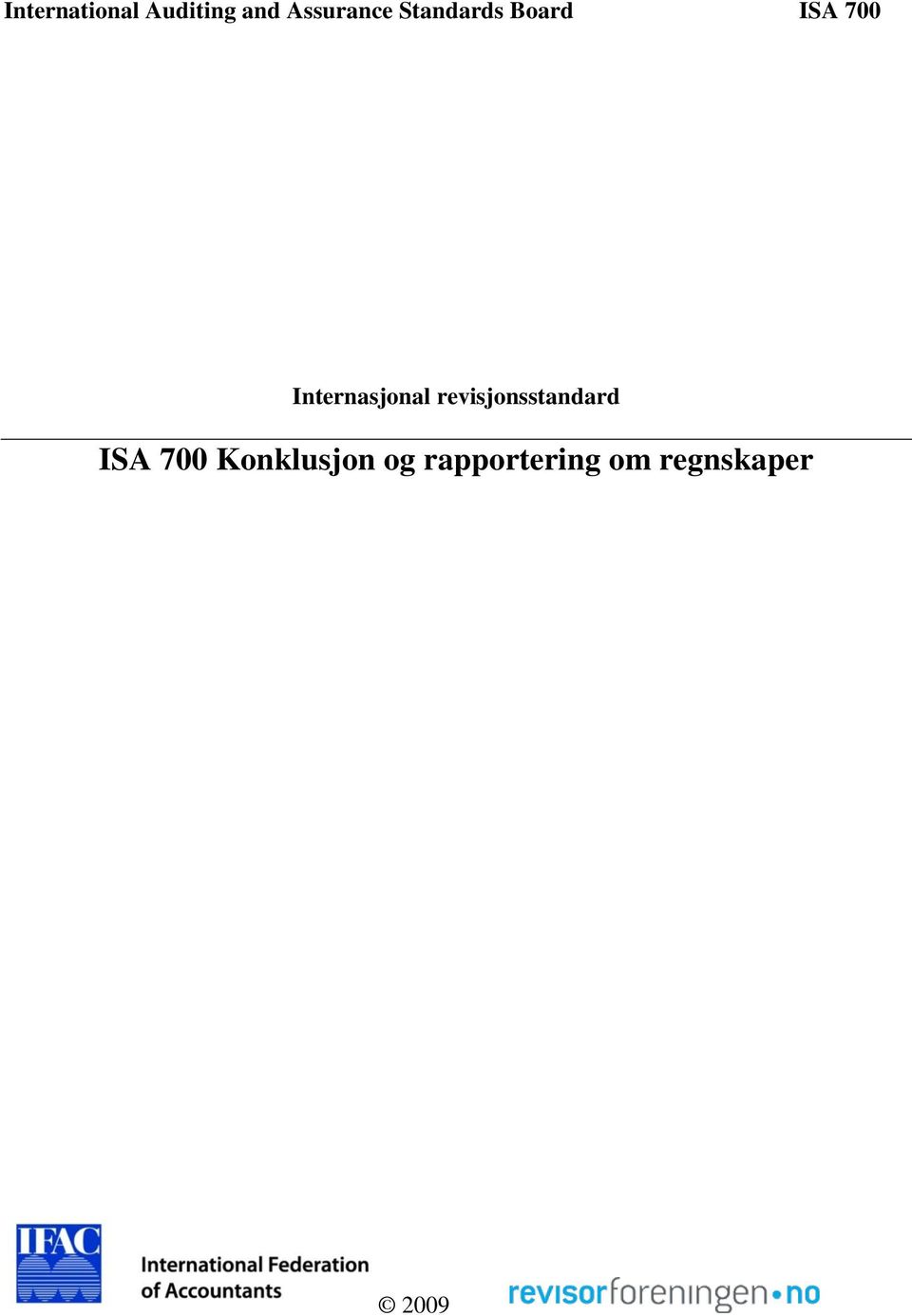 Internasjonal revisjonsstandard ISA