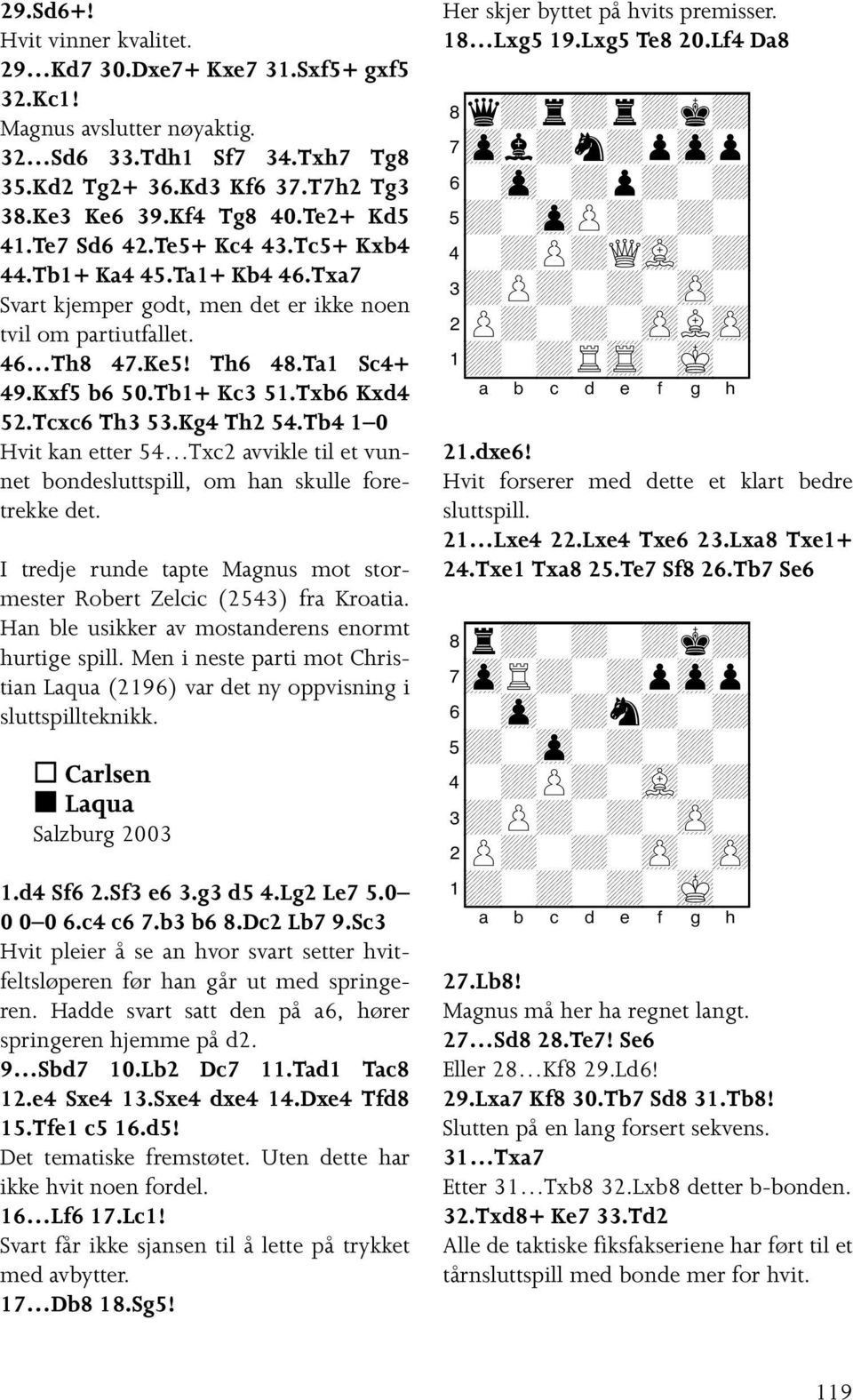 Txb6 Kxd4 52.Tcxc6 Th3 53.Kg4 Th2 54.Tb4 1 0 Hvit kan etter 54 Txc2 avvikle til et vunnet bondesluttspill, om han skulle foretrekke det.