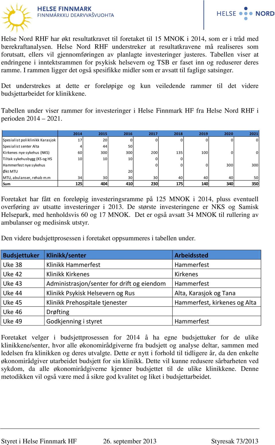 Tabellen viser at endringene i inntektsrammen for psykisk helsevern og TSB er faset inn og reduserer deres ramme. I rammen ligger det også spesifikke midler som er avsatt til faglige satsinger.