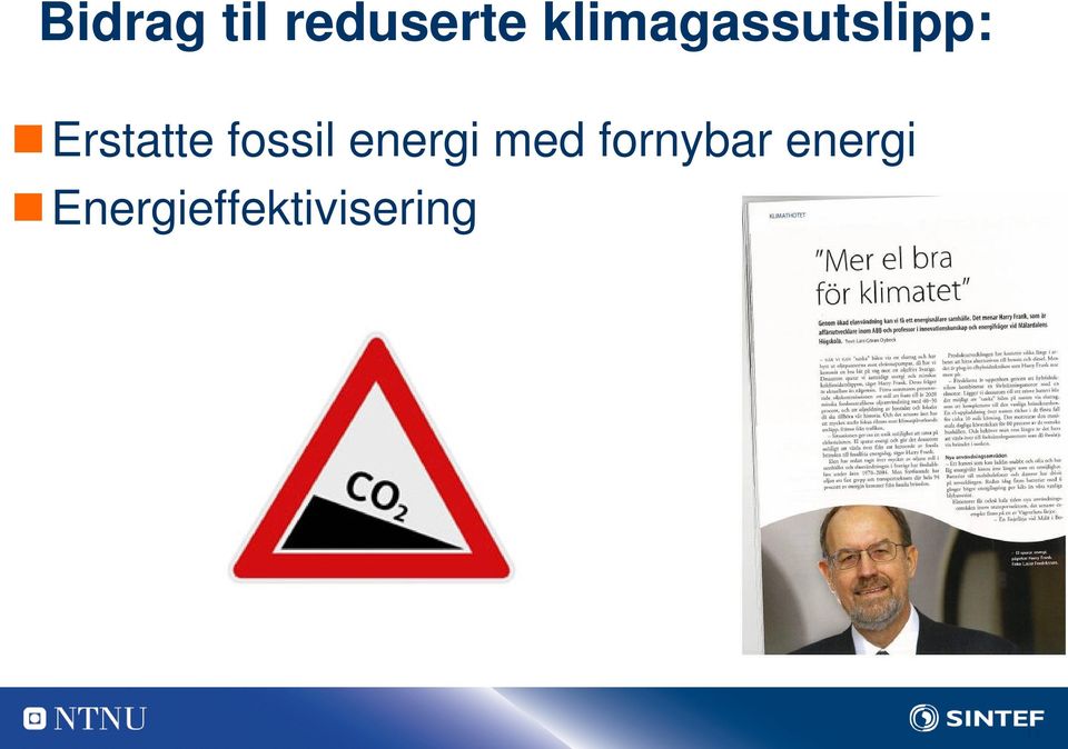 fossil energi med fornybar