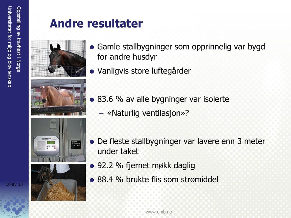 6 % av alle bygninger var isolerte «Naturlig ventilasjon»?