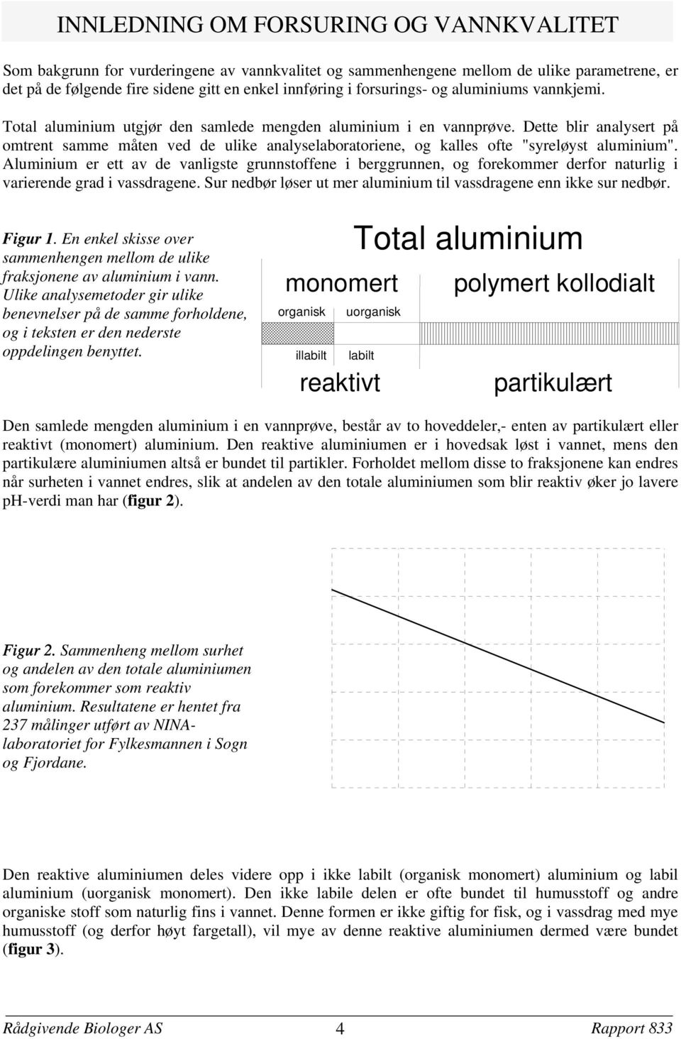 Dette blir analysert på omtrent samme måten ved de ulike analyselaboratoriene og kalles ofte "syreløyst aluminium".