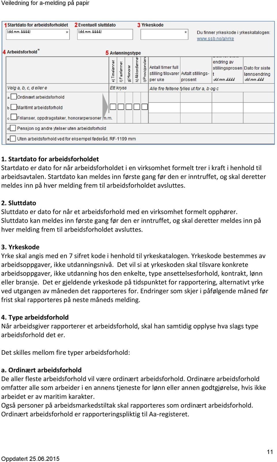 Sluttdato Sluttdato er dato for når et arbeidsforhold med en virksomhet formelt opphører.