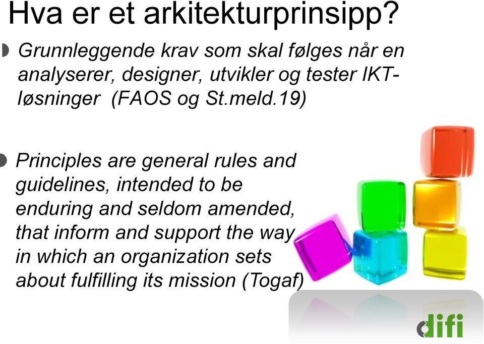 IKTløsninger (FAOS og St.meld.