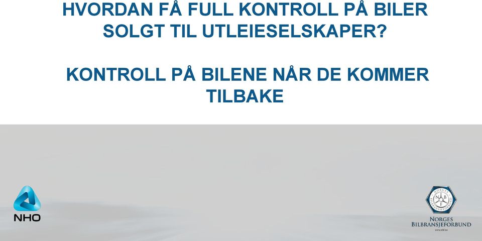 UTLEIESELSKAPER?