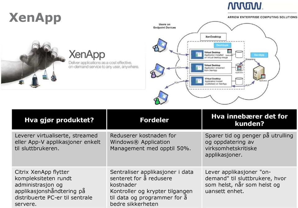 Sparer tid og penger på utrulling og oppdatering av virksomhetskritiske applikasjoner.