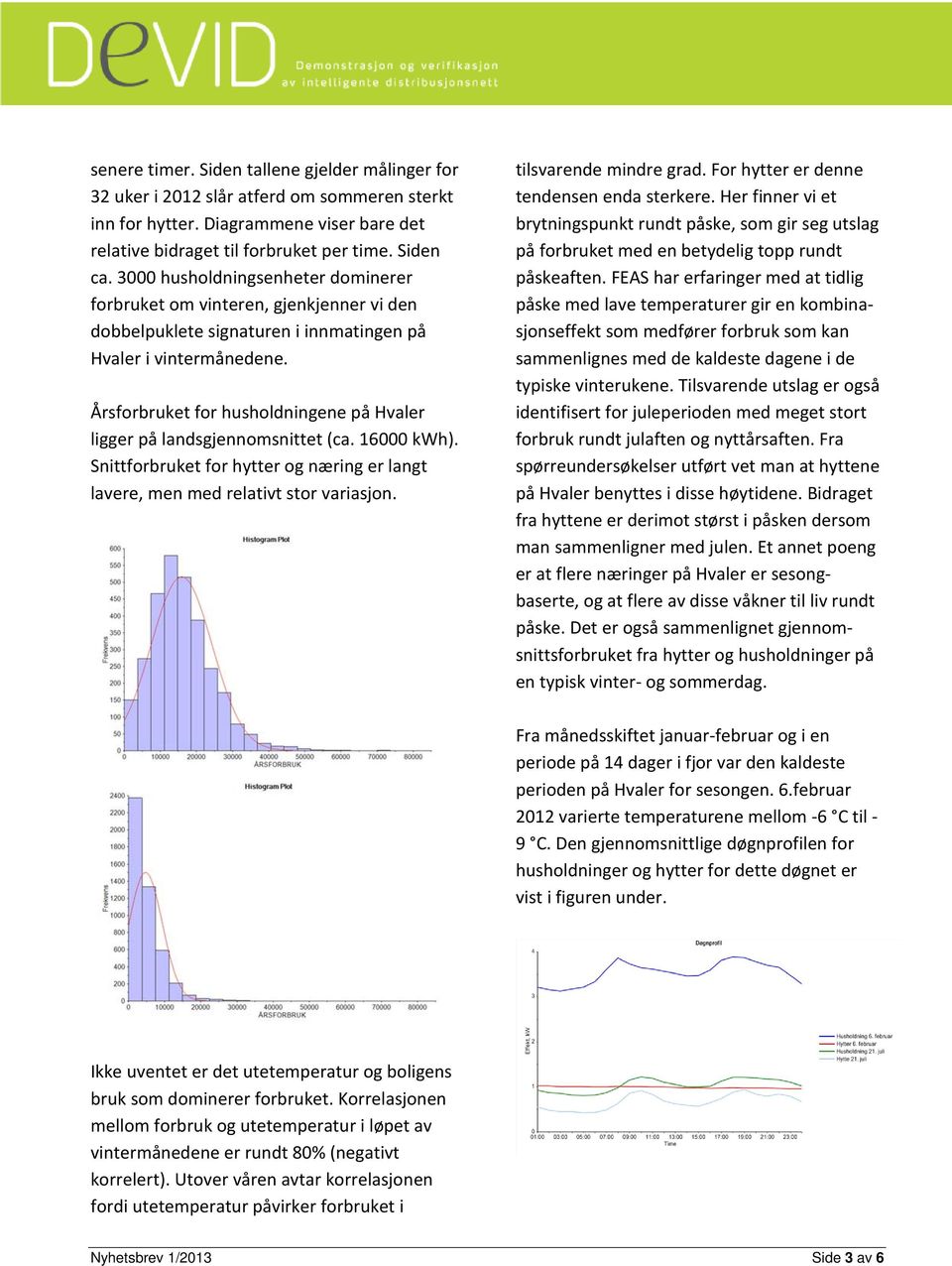 Årsforbruket for husholdningene på Hvaler ligger på landsgjennomsnittet (ca. 16000 kwh). Snittforbruket for hytter og næring er langt lavere, men med relativt stor variasjon. tilsvarende mindre grad.