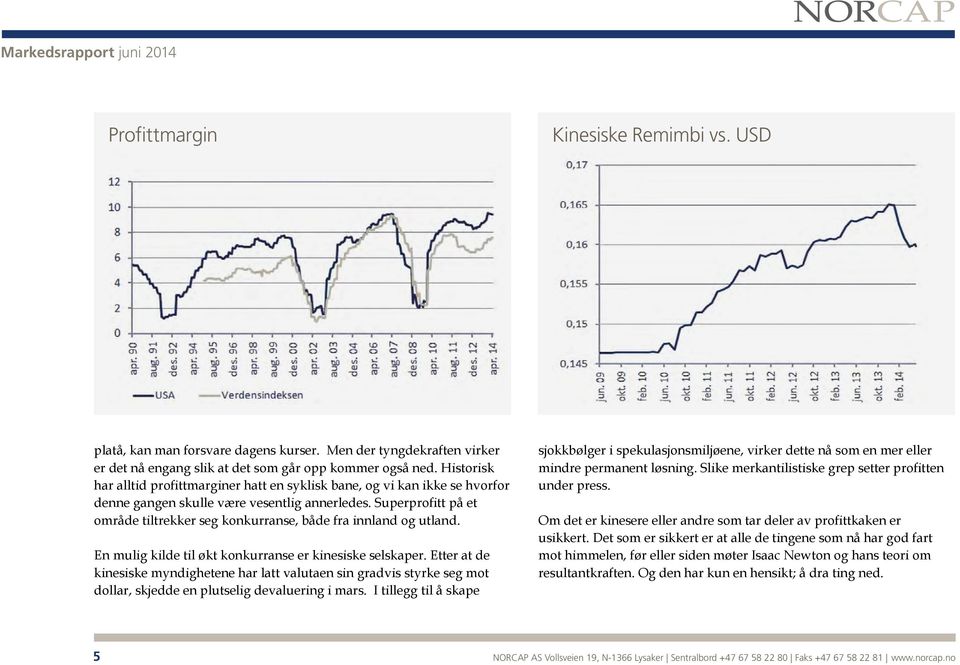 Superprofitt på et område tiltrekker seg konkurranse, både fra innland og utland. En mulig kilde til økt konkurranse er kinesiske selskaper.