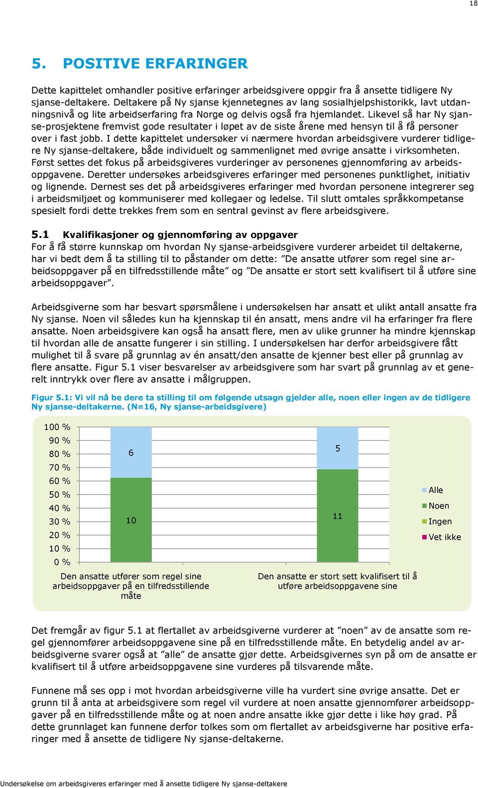 Likevel så har Ny sjanse-prosjektene fremvist gode resultater i løpet av de siste årene med hensyn til å få personer over i fast jobb.