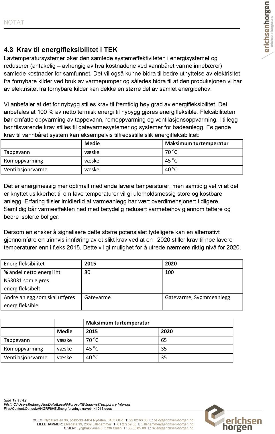 Det vil også kunne bidra til bedre utnyttelse av elektrisitet fra fornybare kilder ved bruk av varmepumper og således bidra til at den produksjonen vi har av elektrisitet fra fornybare kilder kan