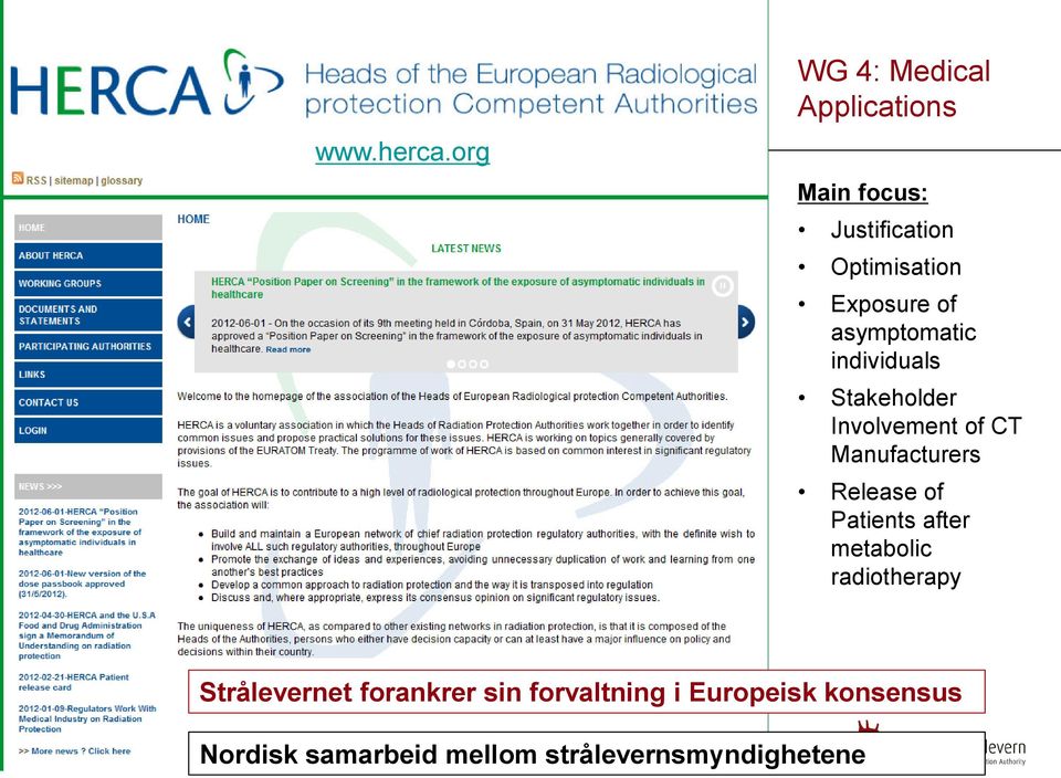 of asymptomatic individuals Stakeholder Involvement of CT Manufacturers Release