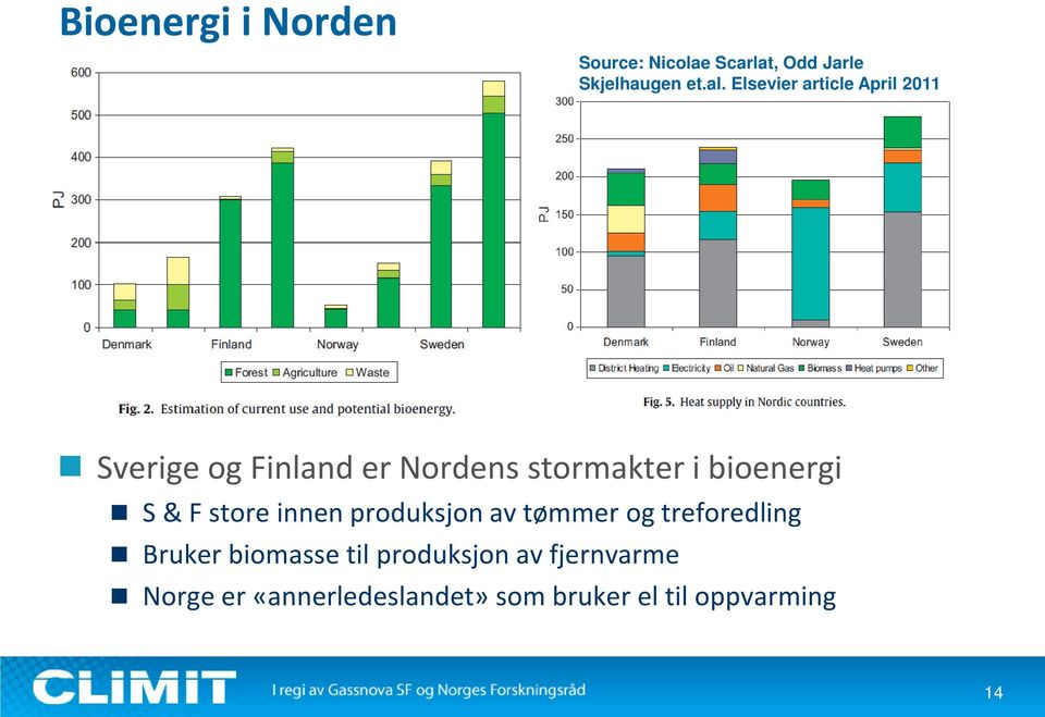 bioenergi S & F store innen produksjon av tømmer og treforedling Bruker